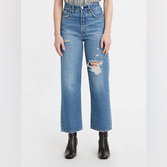 🔥🔥🔥NEW Levi's® Premium RIBCAGE STRAIGHT ANKLE JEANS - Picture 4 of 16